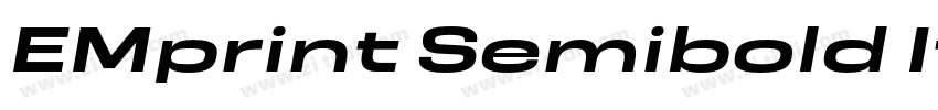 EMprint Semibold Ita字体转换
